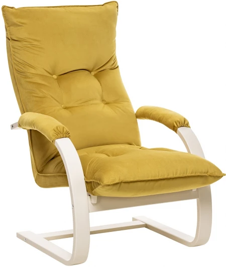 2500000117633 Кресло-трансформер Leset Монако (Фанера,Березовый шпон,Металл,Велюр/Желтый) арт.2500000117633