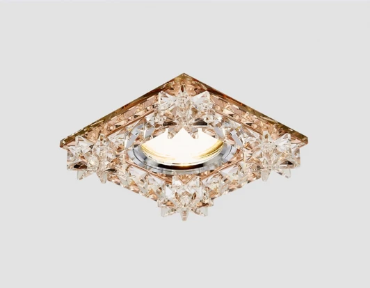 K130 BR Встраиваемый точечный светильник Ambrella Хрусталь Зеркальный K130 BR