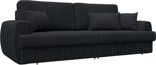 129224 Диван прямой Лига-057 НПБ Лига Диванов (Замша) арт.129224