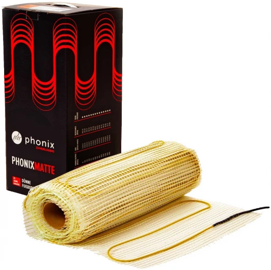 PHONIX 0,5 x 20,0 м, 1500 Вт (10,0м2) Нагревательный мат PHONIX 0,5 x 20,0 м, 1500 Вт (10,0м2)