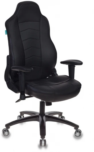 VIKING-3/BLACK Кресло игровое Бюрократ VIKING-3 черный искусственная кожа крестовина пластик