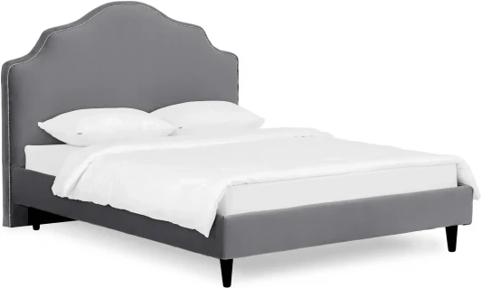652884 Кровать Queen II Victoria L 1600 ОГОГО (арт.652884), (Ткань/Серый)