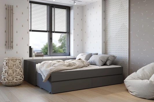 00-00162346 Кровать БТС-трансформер Симпл КР-51, графит