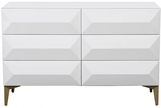 40AD-CB253 Комод Garda Decor 40AD-CB253 (Золото/Белый)