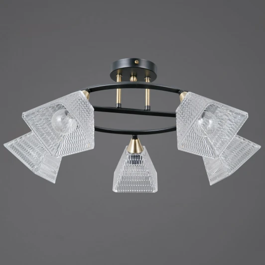 IL0850-5CSQ-25BKAB ELITE Потолочная люстра на штанге ILLUMICO IL0850-5CSQ-25BKAB ELITE