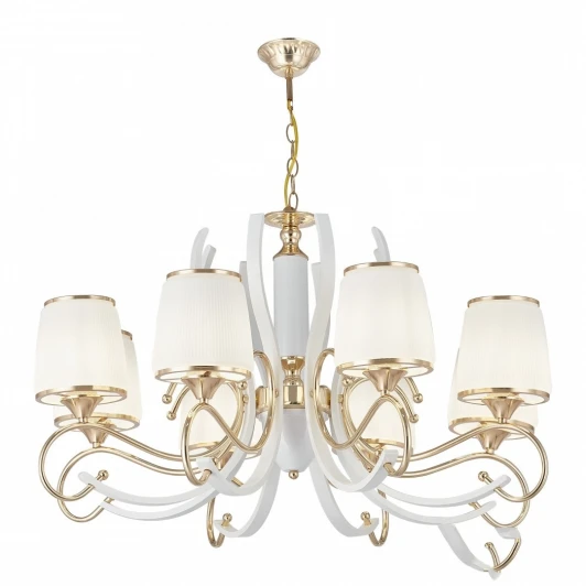 303857/8 Wh/Gd Подвесная люстра Arte Milano Florentia-3857 303857/8 Wh/Gd (220V, на цепи)