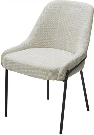 629M05433 Стул M-City GAVI Garna-157 светло-бежевый, ткань / черный каркас