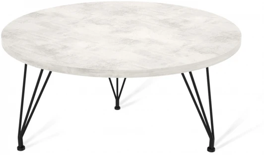 1777745002 Столик журнальный SHT-TU29/H36/ЛДСП 60 черный муар/хромикс белый от фабрики Sheffilton