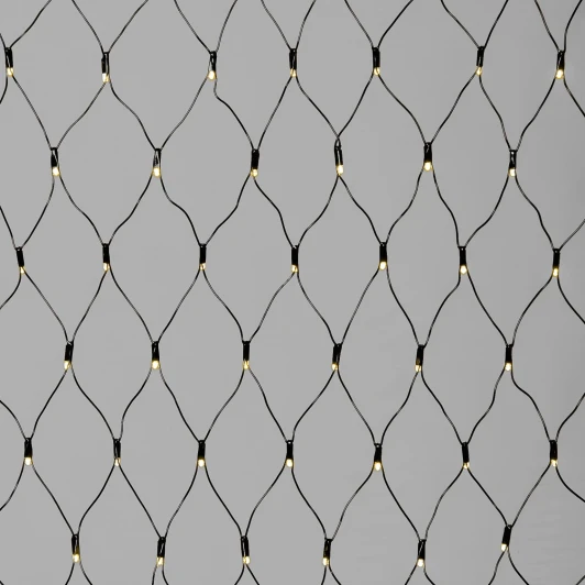 NTL256CAP-11-2WW Светодиодная сеть с колпачком 2 x 2 м тепло-белая 220В, 256 LED, провод черный ПВХ, IP65 Laitcom NTL256CAP-11-2WW