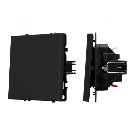 054246 Механизм выключателя одноклавишный проходной SWT-NOBE-MKP1-SFPL-BK (230V, 10A) (Arlight) 054246