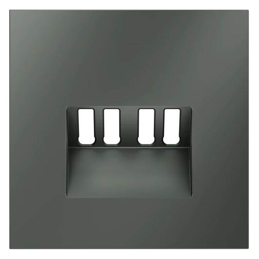 VLS001506 Накладка для розетки акустической 4-местной Voltum S70 VLS001506 (титан)