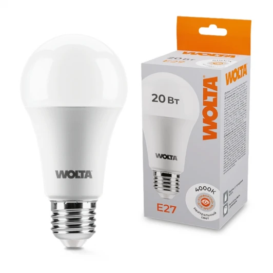 25S65BL20E27 Светодиодная лампа 20Вт 4000К E27 Wolta 25S65BL20E27