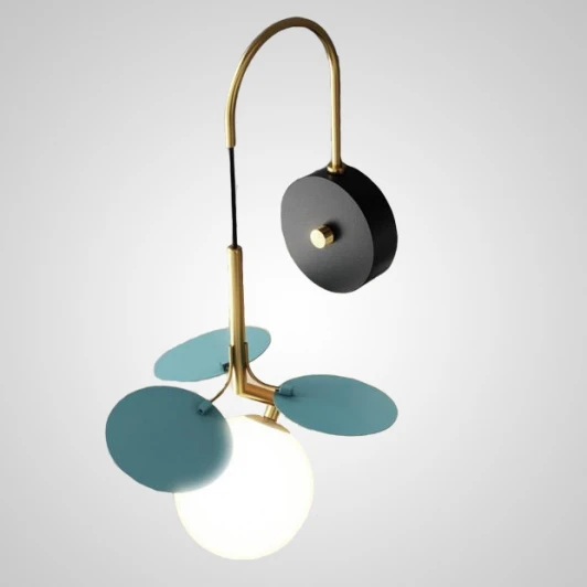 matisse-bluew01 Настенный светильник (бра) Matisse Blue W ImperiumLoft Matisse-Bluew01 (201086-23) (220V, шар)