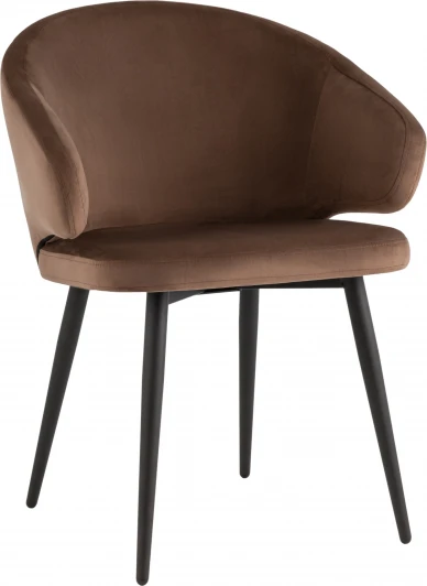 УТ000039138 Стул с подлокотниками Codo велюр коричневый Stool Group (арт.УТ000039138)