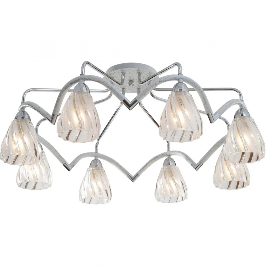 407-08-13CWC chrome + white crack Потолочная люстра N-Light 407 407-08-13CWC chrome + white crack