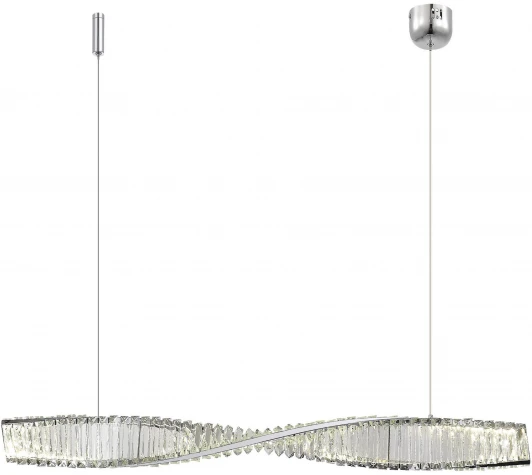 SL6205.123.01 Подвесной светильник ST Luce Elica SL6205.123.01 Хром/Прозрачный LED 1*25W 3000K (220V, на тросе)