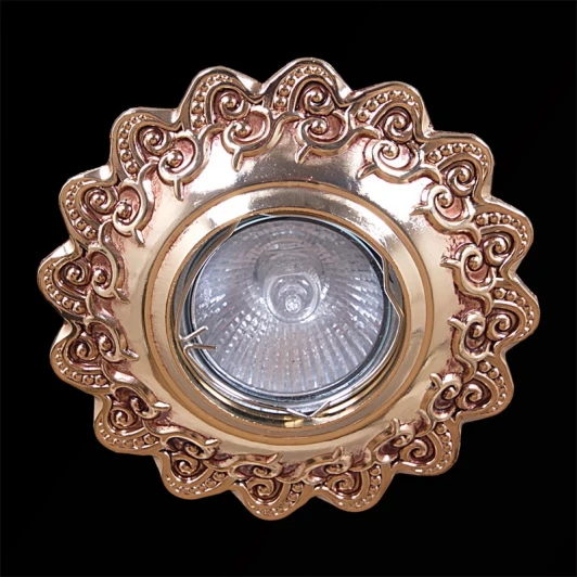 6004/D MR16 GD+CF Встраиваемый точечный светильник Sneha 6004/D MR16 GD+CF (220V, круглые)