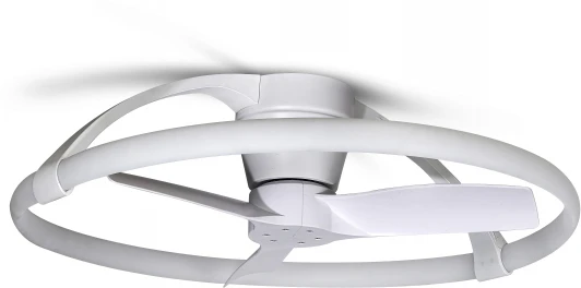 7801 Потолочная люстра светодиодная с вентилятором пультом и управлением смартфоном голосовым регулировкой цветовой температуры Mantra Nepal 7801 (регулировка яркости, 220V, умный дом - Алекса, Google Home, круглые)