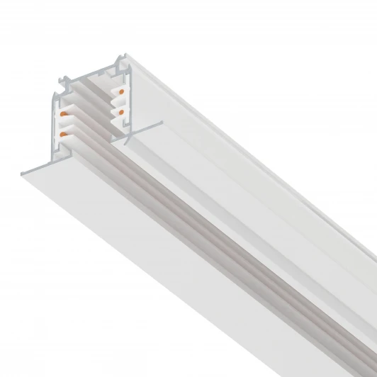 503035-R Шинопровод трехфазный четырехконтактный Lightstar Quattro 503035-R 3 метра 220V встраиваемый со стыковочными пазами (круглые медные жилы)