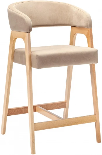 400216210h_diagbeige_natur Кресло полубарное Baxter Beige/натур R-Home арт.400216210h_diagbeige_natur