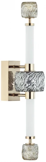 5426/28WL Бра Odeon Light Kliff 5426/28WL золотой/белый/дымчатый/коньячный/металл/стекло/акрил LED 28W 3000K (220V)