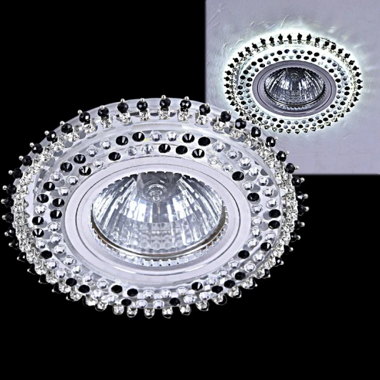 59502-9.0-001MN MR16+LED3W BK Встраиваемый точечный светильник Reluce 59502-9.0-001MN MR16+LED3W BK (220V, круглые)