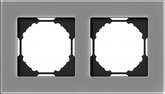 DEN212SG Рамка 2-я, Natural дымчатое стекло Donel A07 DEN212SG