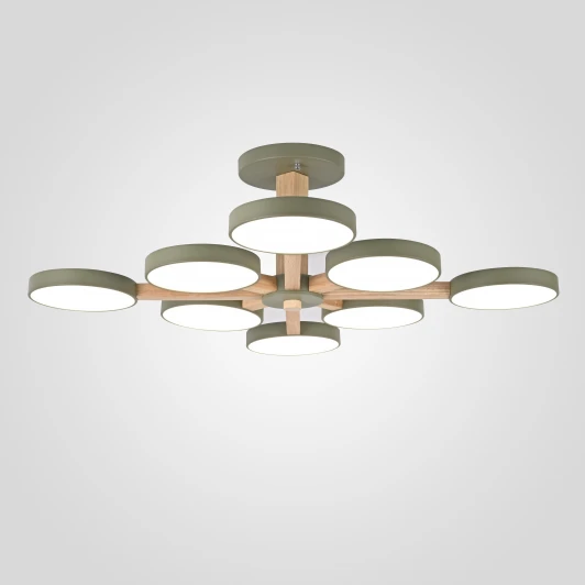 Turna-B01 Потолочная люстра Wi-Fi на штанге Turna L8 Khaki By ImperiumLoft Turna-B01 (LED, 220V, голосовое управление, умный дом - Алиса)