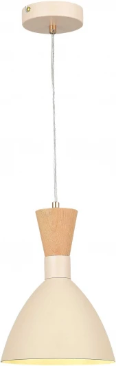 SLE1256-503-01 Подвесной светильник Evoluce SLE1256 SLE1256-503-01 Бежевый/Бежевый, Светлое дерево, Золотистый E14 1*40W (220V, на проводе)