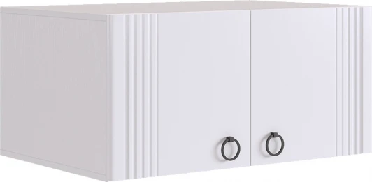 UL.116-M.104.01.3101 Ева Антресоль двухдверная116.01 Mebelson (ЛДСП/Светлое дерево,Белый) арт.UL.116-M.104.01.3101