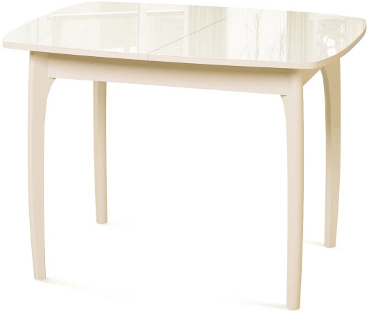 00-00060578 Стол М15 слоновая кость/стекло бежевое optiwhite Dikline 00-00060578