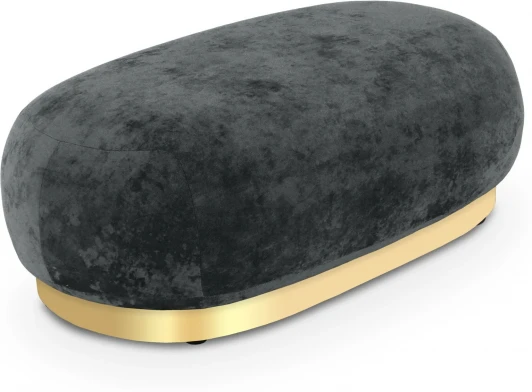 853163 Банкетка Lucca ОГОГО (арт.853163), (Ткань,Велюр/Черный)