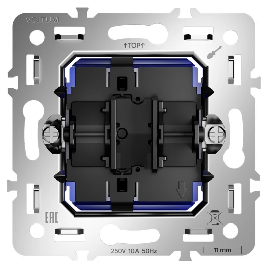 VLS0106M Механизм выключателя с самовозвратом одноклавишного 10А Voltum S70 VLS0106M