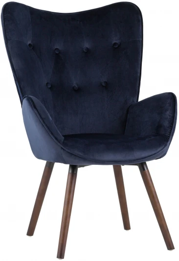 УТ000002119 Кресло Stool Group Гранд велюр синий УТ000002119