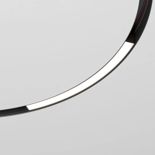 85180/01 Трековый светильник магнитный для радиусного шинопровода Elektrostandard Slim Magnetic 85180/01 16W 4200K Planar чёрный Ø 800мм (LED, 48V)