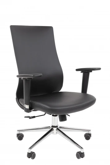 CHAIRMAN 500 ЛЮКС (LUX) ЭКО Б/П Офисное кресло Chairman 500LUX Россия экокожа черный БП 7210650
