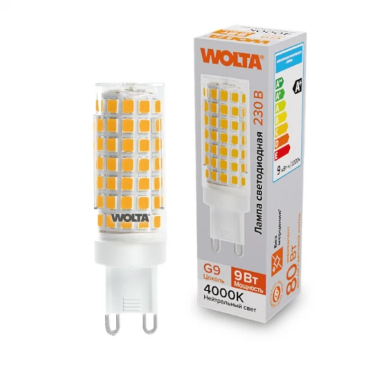 WSTD-JCD-9W4KG9-C Светодиодная лампа 9Вт 4000K G9 Wolta WSTD-JCD-9W4KG9-C