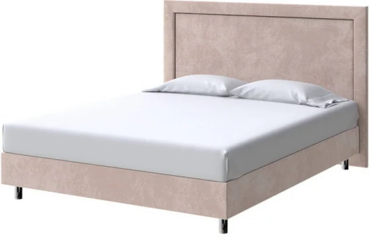 2025058 PROxSON Кровать London Boxspring Standart (Ткань: Велюр Лофти Мокко) 120x200