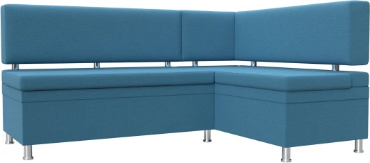 123236 Диван кухонный угловой Стайл правый угол (Голубой/Рогожка) Лига Диванов арт.123236