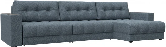 128517 Диван угловой с декором Лига-049 НПБ Лонг Лига Диванов (Велюр) арт.128517