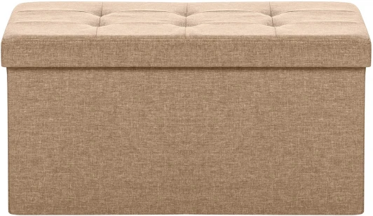 2500000199288 Пуф Леда складной с крышкой, лен Бежевый Leset