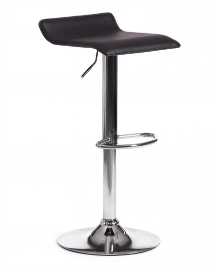 15089 Стул барный KOST (mod. KY509) черный/хром (металл, экокожа)