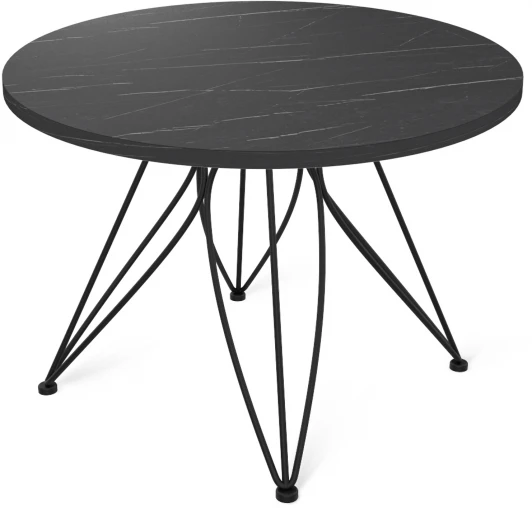 6340407401 Столик журнальный SHT-S113/ЛДСП 60 черный муар/камень пьетра гриджио Sheffilton 6340407401