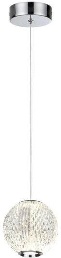 5007/5LA Подвесной светильник Odeon Light Crystal 5007/5LA хром/металл/акрил LED 5W 4000K 365лм (220V, на проводе, шар)