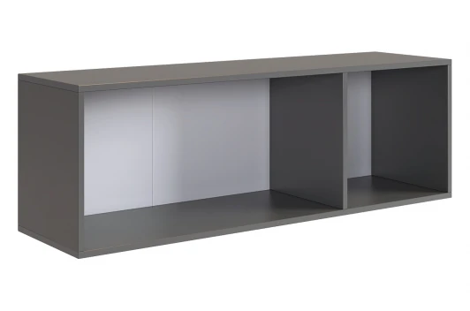 173775.2125 Антресоль трехдверная L1200 Баско Mebelson (ЛДСП/Графит) арт.173775,2125