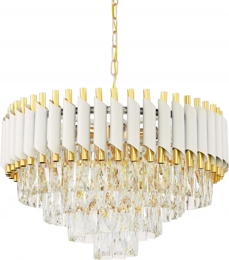 LDP 6003-500 WT+F.GD Подвесная люстра Lumina Deco Funneli LDP 6003-500 WT+F.GD