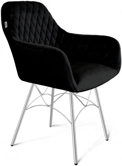 7695242002 Стул Sheffilton SHT-ST38/S107 ночное затмение/хром лак