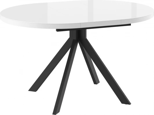 101707 Стол МАМАДОМА Рондо D100, белый, чёрный