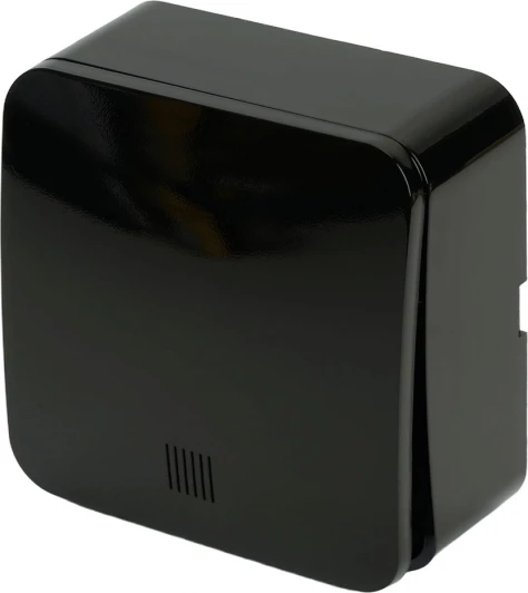 49292 Выключатель одноклавишный с подсветкой (черный) Stekker София 49292