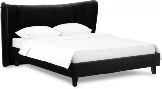574964 Кровать Queen II Agata L ОГОГО (арт.574964), (Ткань/Черный)